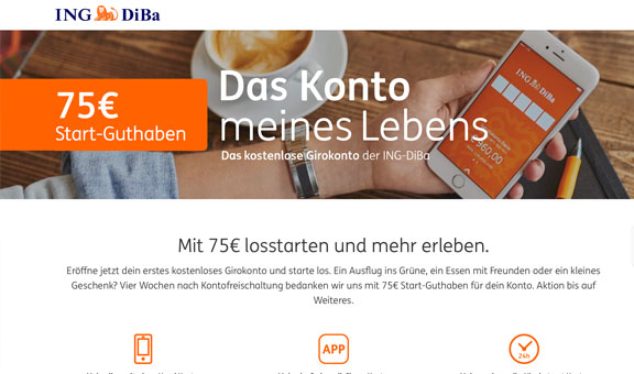 Online Konto mit gratis Kreditkarte bei der ING DiBa eröffnen