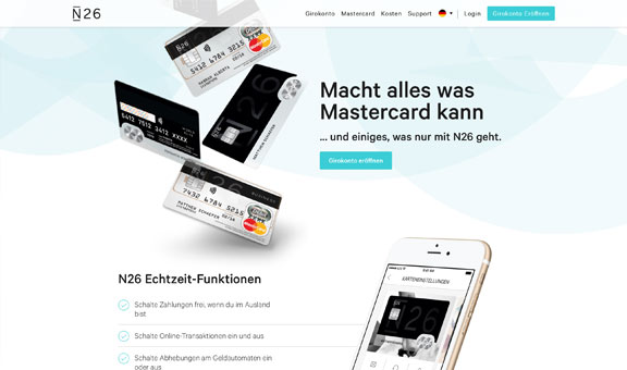 Kostenlose Kreditkarte von N26